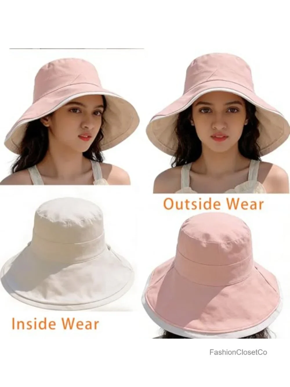 Reversible Bucket Sun Hat with Chin Strap Packable Lightweight UV Protection